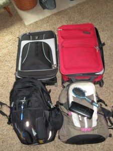 Four Months of Travels in two suitcases each