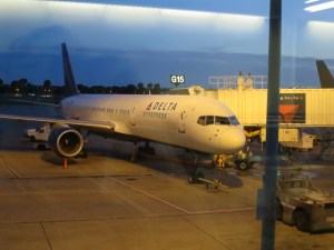 Our plane from MSP to LAX
