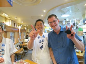 Phil and The noodle pancake owner guy