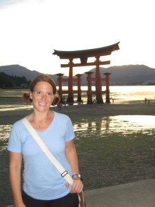 Brooke and Gate at sunset