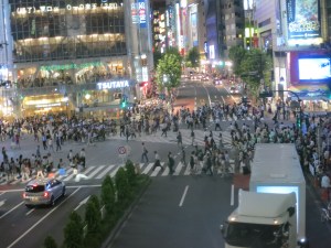 So many people crossing the street!