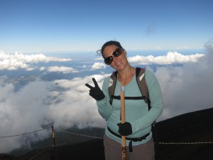 Brooke in the clouds