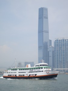 Ferry with Hong Kong's Tallest Building in the background