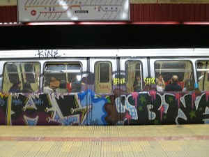 Bucharest Metro Grafitti