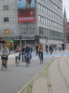 People on bikes